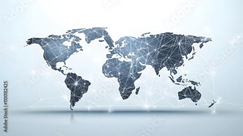 Wallpaper Mural A bull's silhouette, superimposed on a world map, symbolizing global economic growth.Double Exposure.[Stock Market New High]:[Bull]  Torontodigital.ca