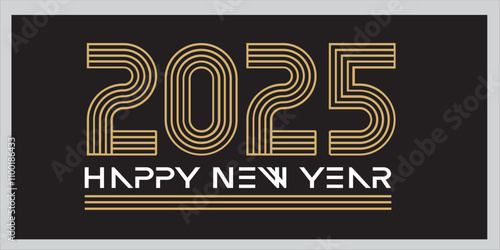 Happy New Year 2025 Banner 48.eps