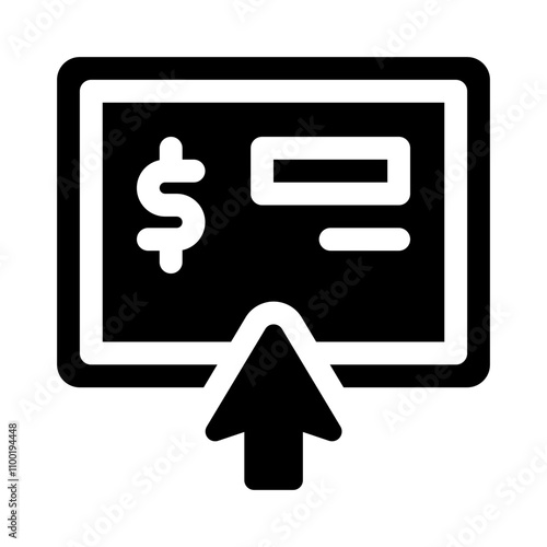 Pay Per Click Icon glyph icon