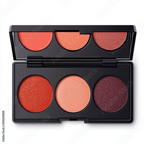 Vibrant Palette of Red Shades with Shimmering Finishes for Makeup photo