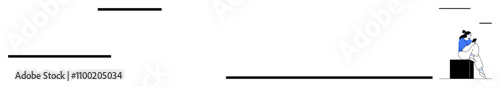 Individual climbs structure resembling a bar graph, representing progress. Ideal for business growth, career advancement, personal development, motivation, leadership, success, strategic planning