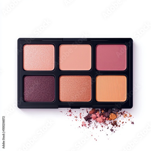 Elegant Palette of Six Vibrant Makeup Shades for Beauty Enthusiasts