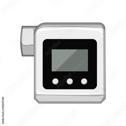 respiratory spirometer cartoon. function diagnosis, health breathing, pulmonary assessment respiratory spirometer sign. isolated symbol vector illustration