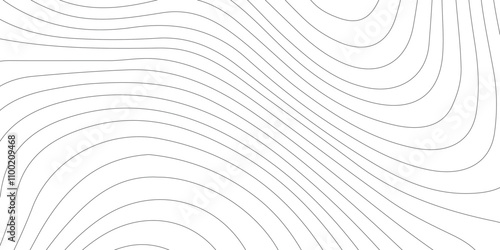Black and white lines seamless Topographic map patterns, topography line map,Modern design with White background with topographic,Vector geographic contour map.