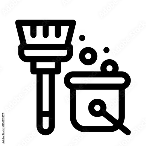 Cleaning Supplies line icon