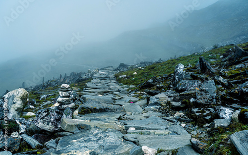 Landscape view of mountain hill, Taplejung, Nepal. photo