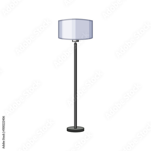 illumination torchere cartoon. modern classic, elegant tall, stand fixture illumination torchere sign. isolated symbol vector illustration