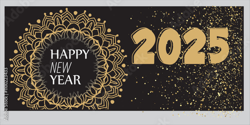 Happy New Year 2025 Banner 52.eps