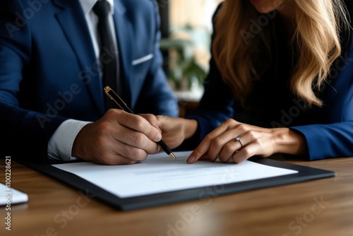 Importance of planning: married couple drafting their will.