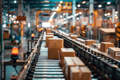 Wallpaper Mural Multiple food products being packaged on conveyor belt Torontodigital.ca