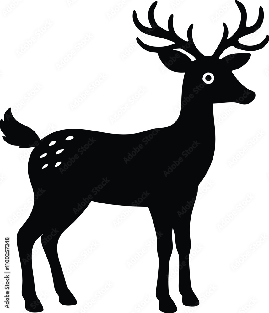 Obraz premium Christmas Deer Vector