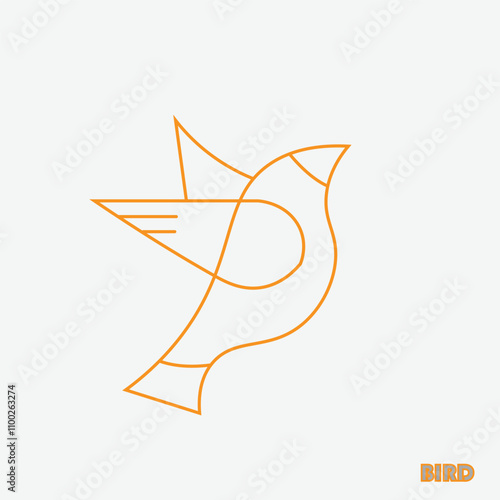 bird icon vector art design photo