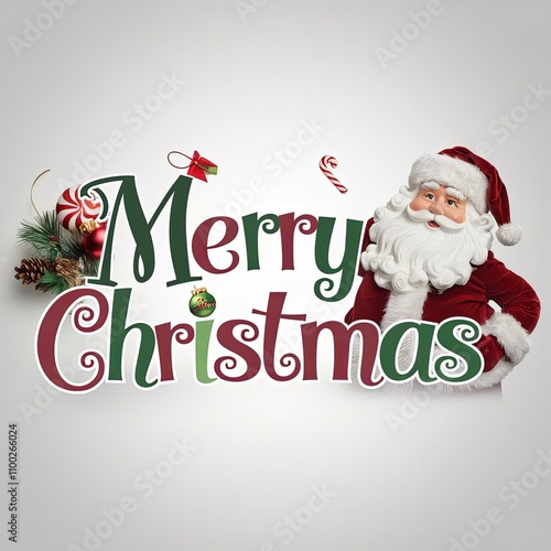 Vintage Christmas text.