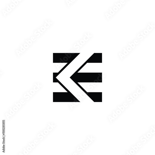 Free Download Alphabet letters monogram icon logo of KE EK - GFXLoad