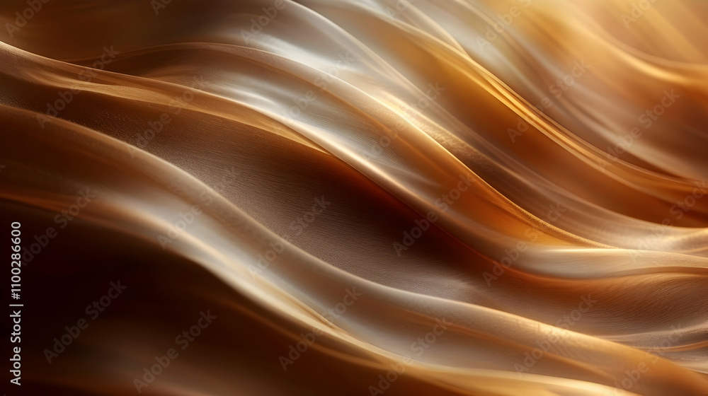 Obraz premium Abstract Background with Golden Waves