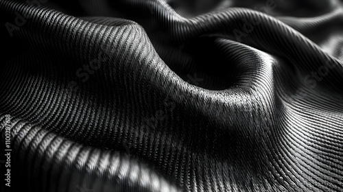 Wallpaper Mural Abstract Black and White Wavy Texture Illustration Torontodigital.ca