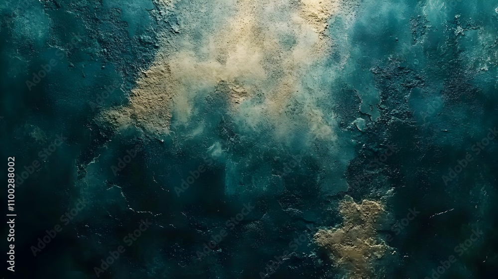 Fototapeta premium Teal and Gold Abstract Background