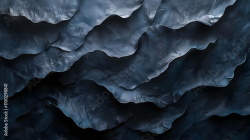 Wallpaper Mural Abstract Dark Blue Wavy Background Torontodigital.ca