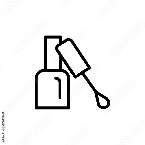 nails polish icon Outline vector for web ui