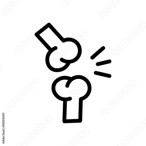 Treatment arthritis icon Outline vector for web ui