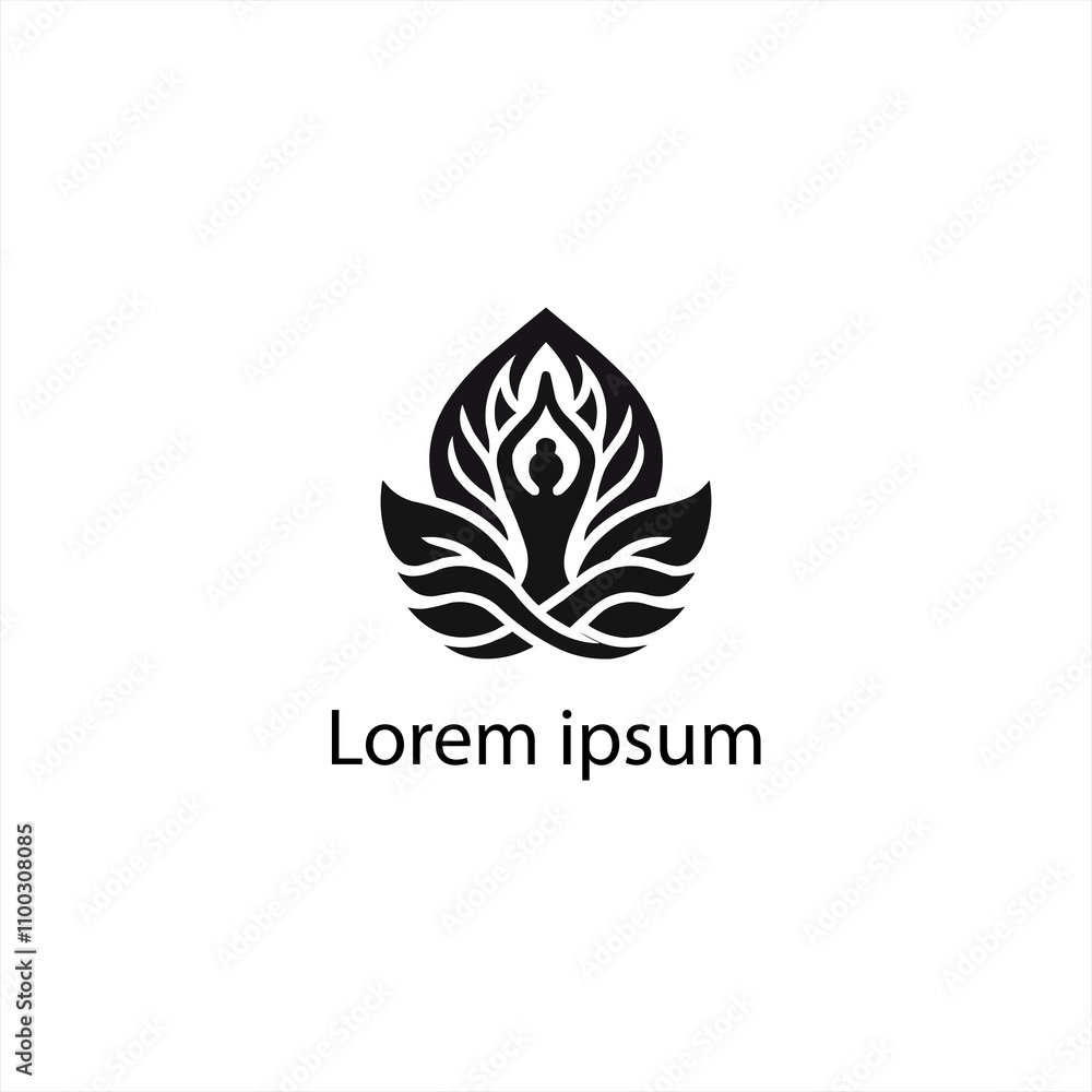 Obraz premium A Yoga Logo Design