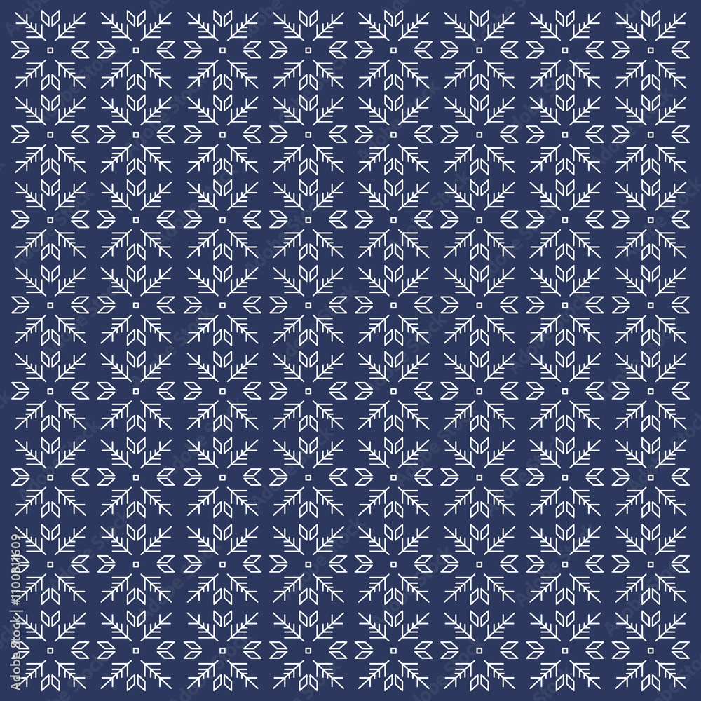 Fototapeta premium TRADITIONAL ORNAMENTAL XMAS DESIGN PATTERN TEXTURE WALLART VECTOR