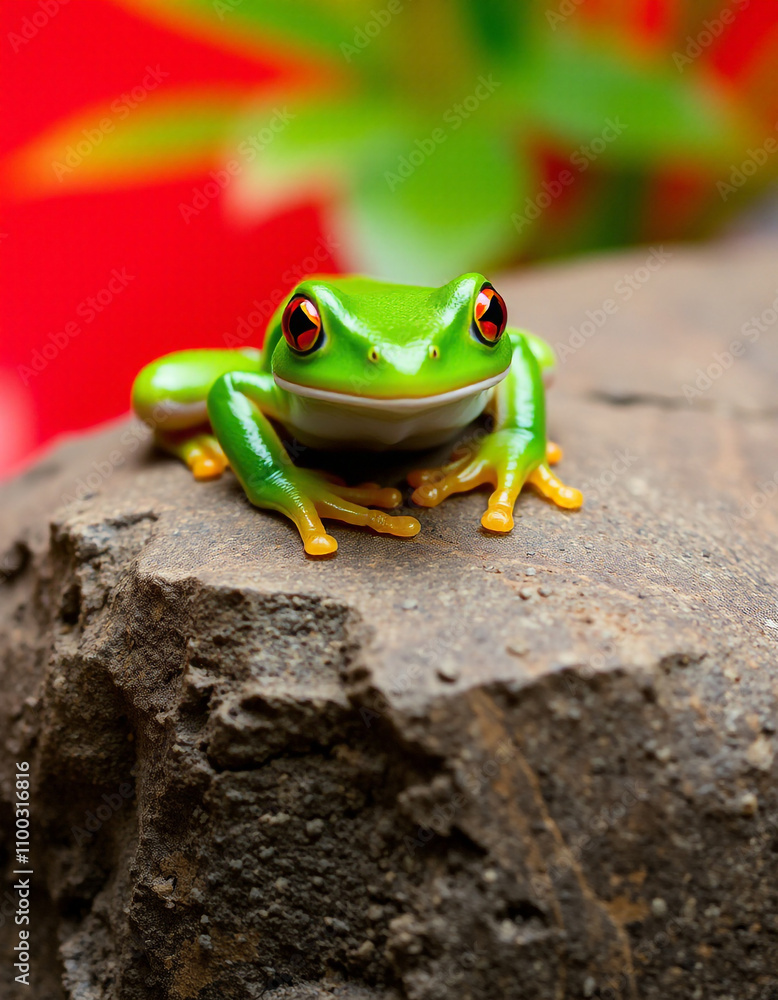 Fototapeta premium red eyed tree frog