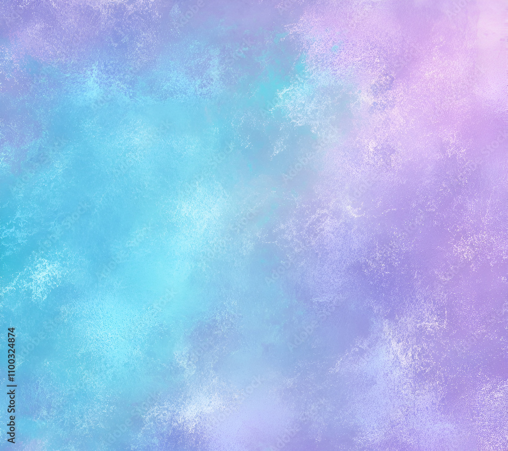 Obraz premium Ethereal painting background distressed beautiful soft background, light blues and teals, light purples seamless