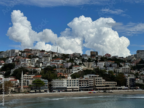 Ulcinj city on Adriatic sea in Montenegro  photo