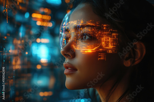 Futuristic Electric Sports Car in the Rain