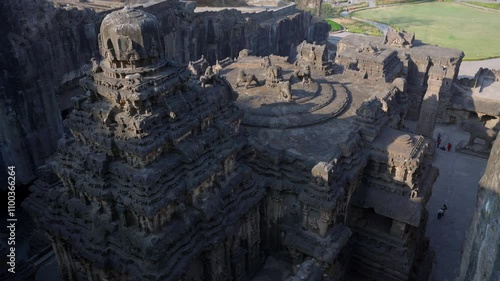 Kailasa temple at the Ellora Caves near Aurangabad, Maharashtra, India.