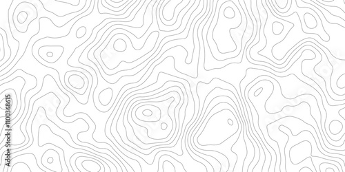 Abstract white background topography map. Topography map background geographic seamless pattern. topography map contour map background design.modern design with white background 