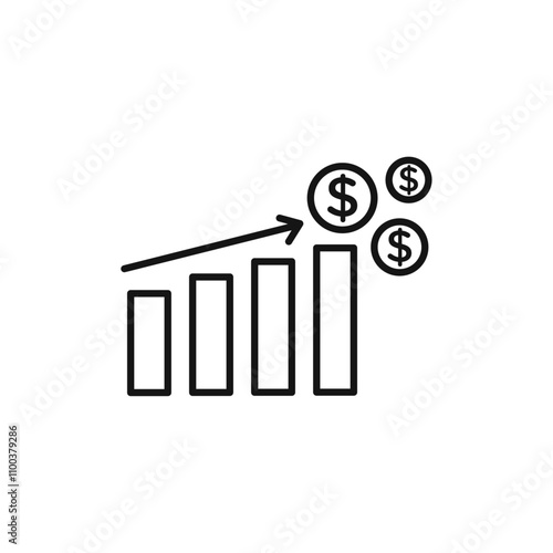 Long term investment icon Isolated flat vector in outline