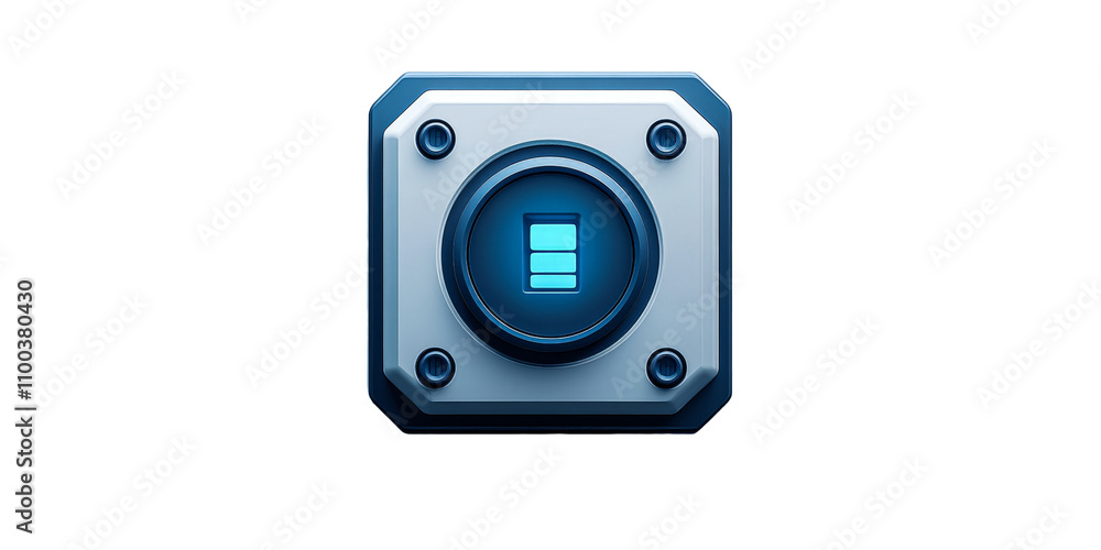 Fototapeta premium Flat Digital Pad Icon Representing Password Entry in a Minimalistic Style