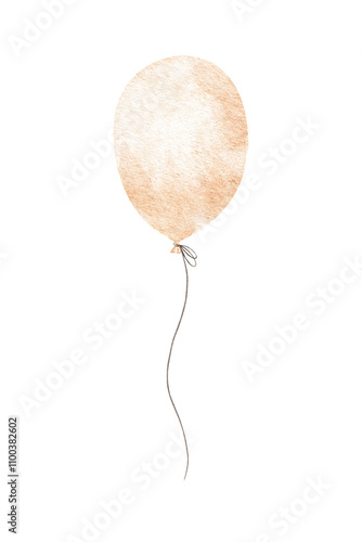 фотографія Pastel orange air balloon