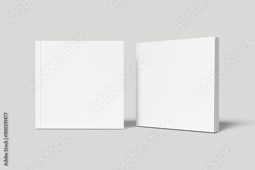 Square Cover Book Mockup