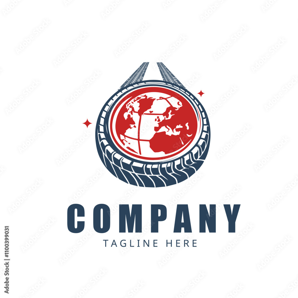 Fototapeta premium globe logo design template Earth log