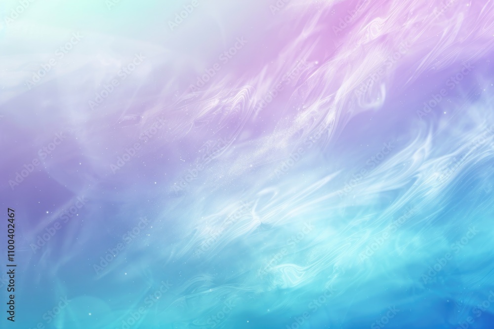 Blue  purple  green gradient. Soft pastel color gradient. Holographic blurred abstract background.