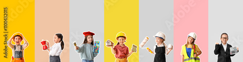 Group of different children...