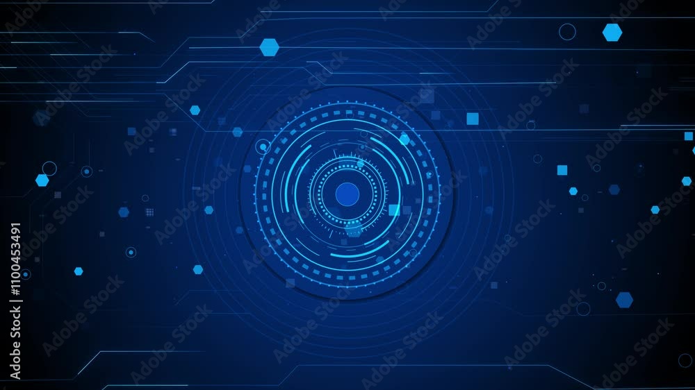 Quantum Computing Idea Design Concept. Deep Learning Artificial ...
