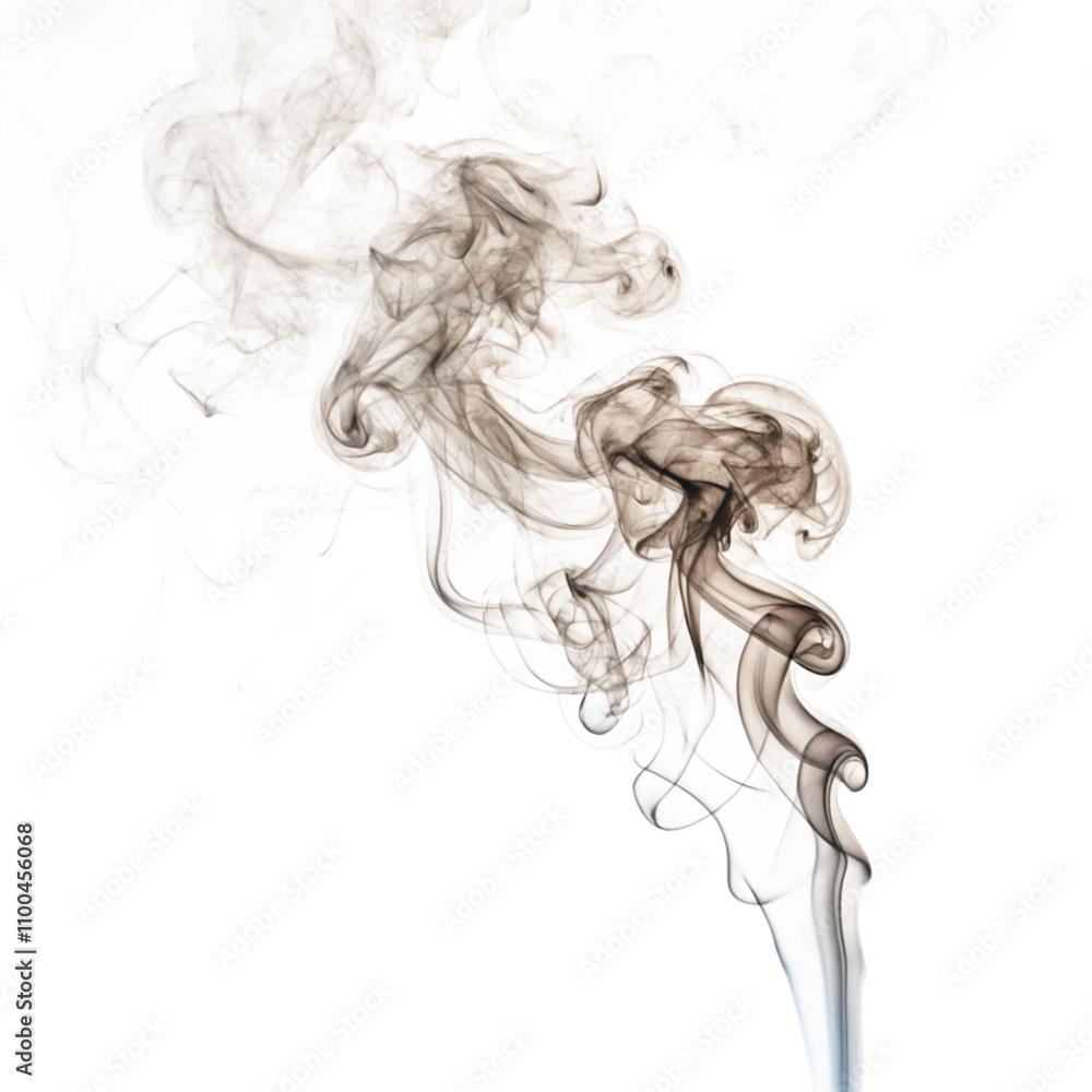 Fototapeta premium smoke on a white background