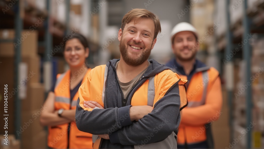 Fototapeta premium portrait of workers