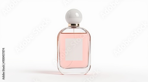 Isolated Perfume Bottle on White Background