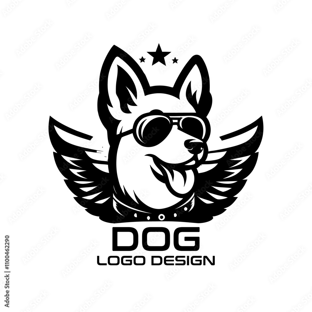 Fototapeta premium Dog Vector Logo Design