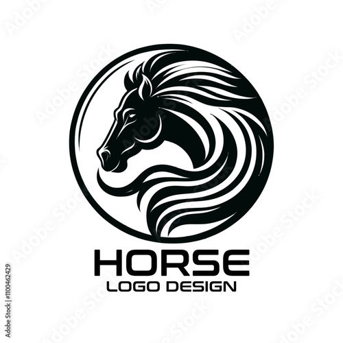 Horse Vector Logo Design photo