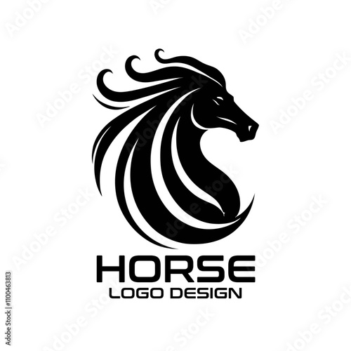 Horse Vector Logo Design photo