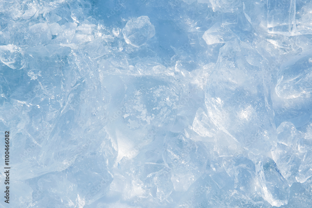 Fototapeta premium blue ice texture background