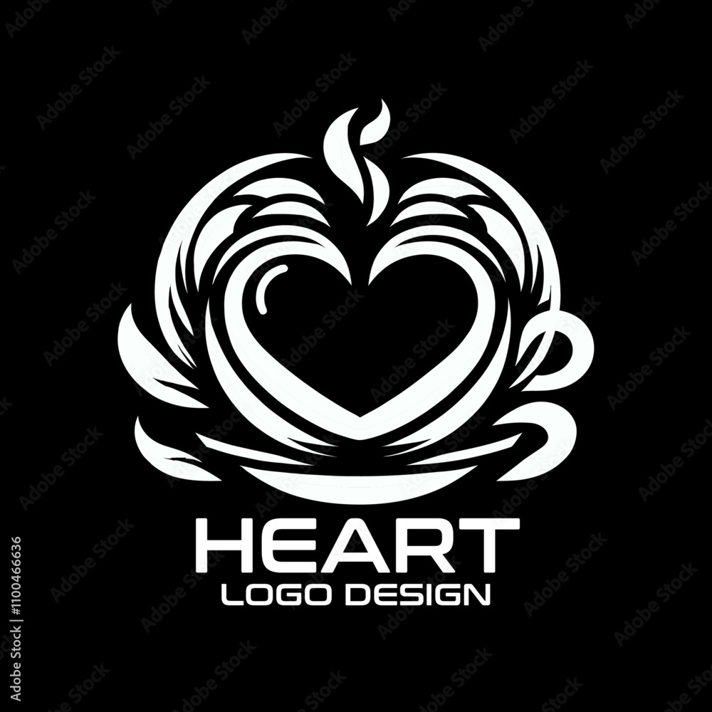 Fototapeta premium Heart Vector Logo Design