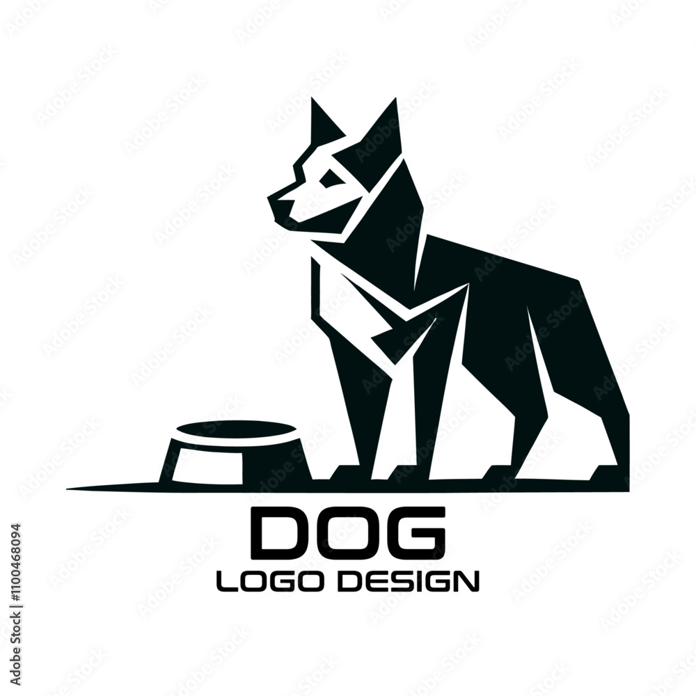 Fototapeta premium Dog Vector Logo Design