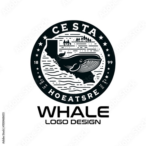 Whale Vector Logo Design